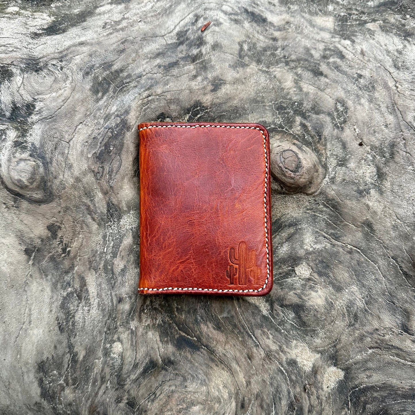 The Canyonlands Wallet (Green Flannel Backing)